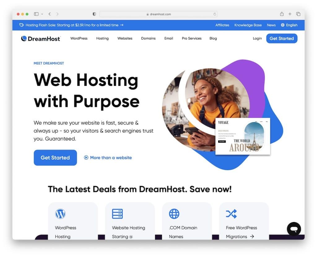 hébergement web gratuit dreamhost