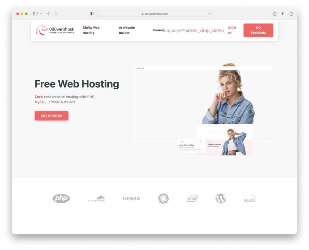 000webhost kostenloses Webhosting