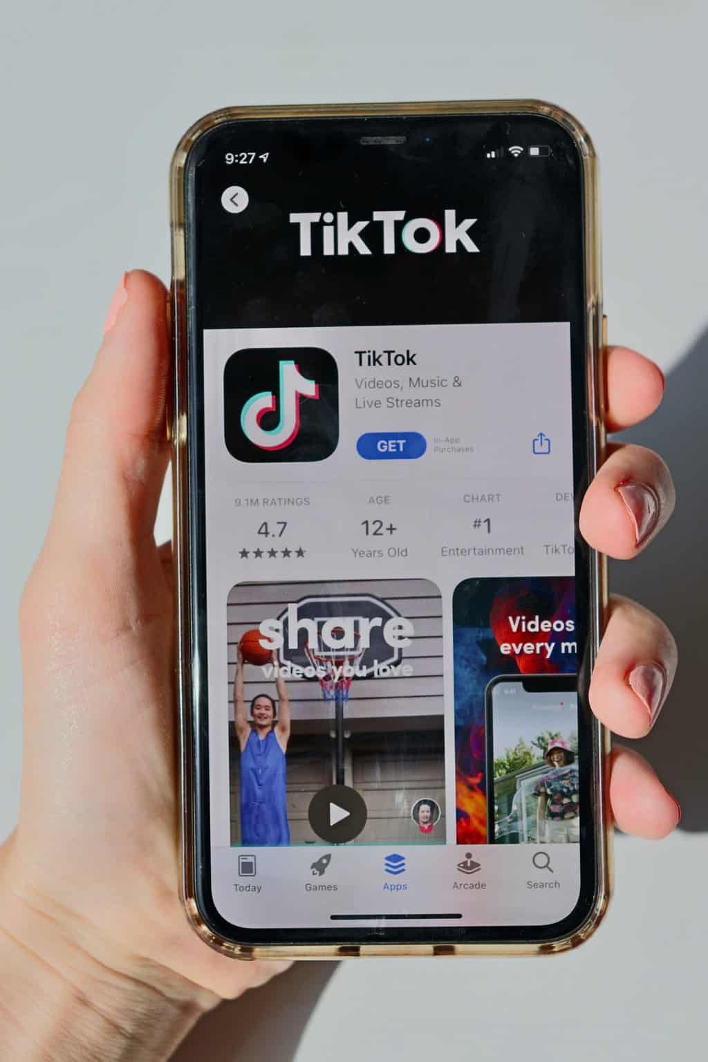 aplikacja ekranowa tiktok