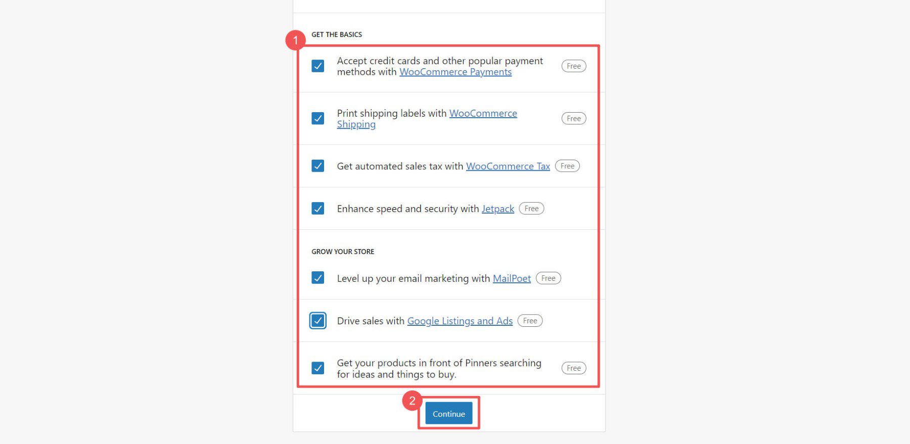 تدفق Woo Onboarding - الخطوات 12-13