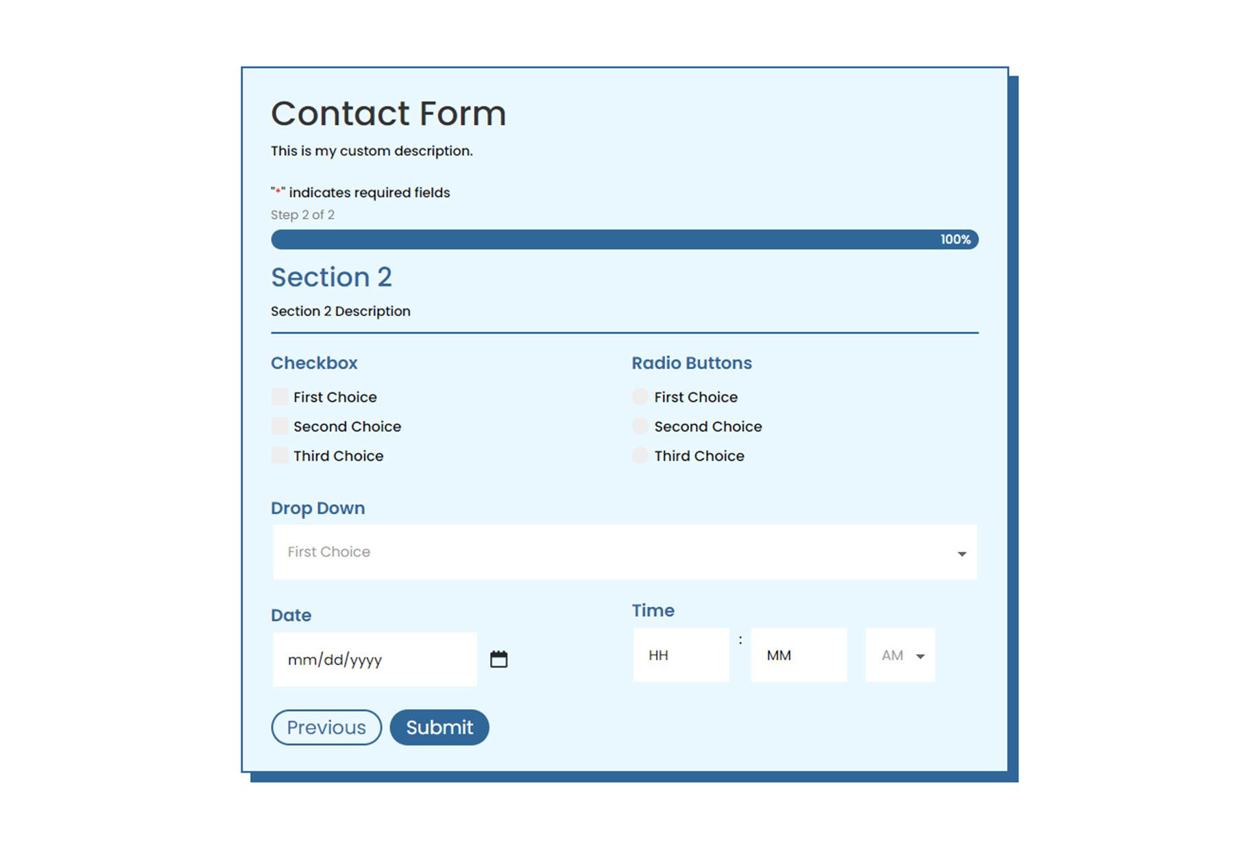 Modulo Styler Gravity Forms per Divi Esempio 2