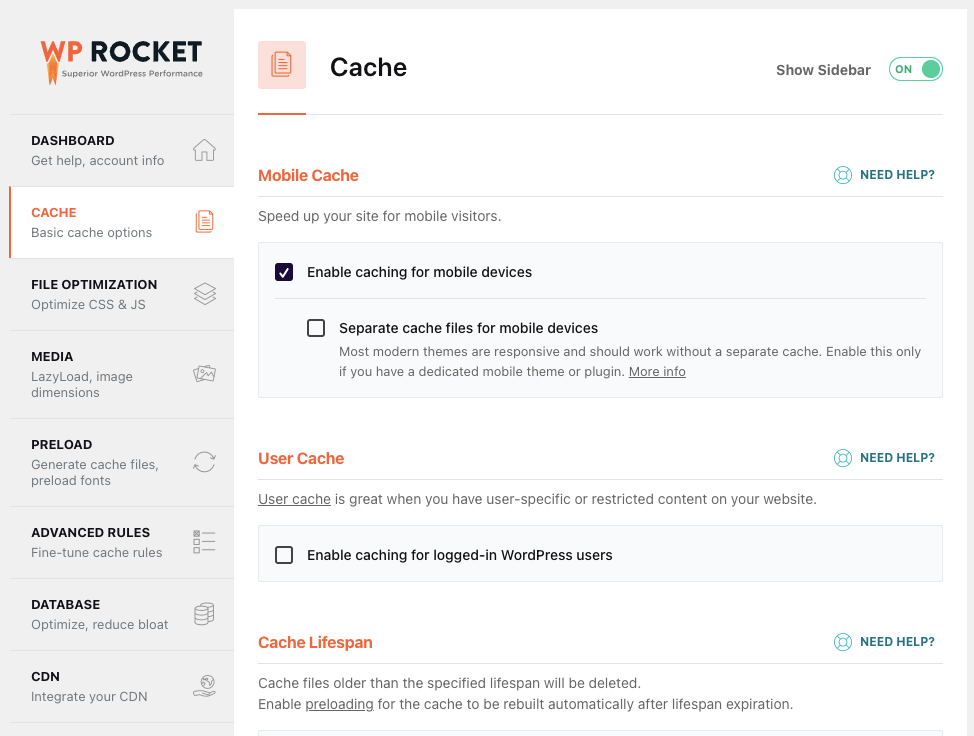 wprorocket-cache-optimierung