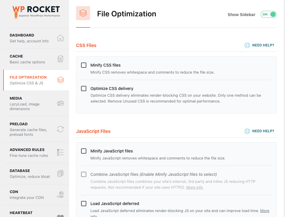 wprocket 檔案優化