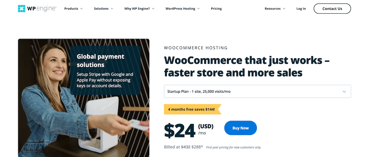 قام WP Engine بإدارة استضافة WooCommerce