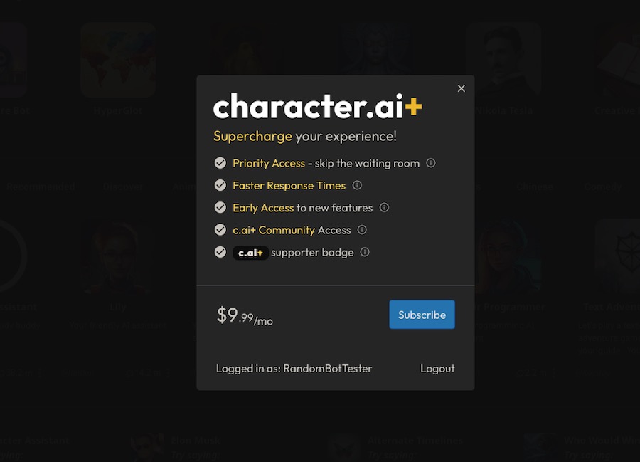 Harga Character.ai