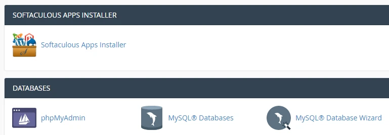 Le programme d'installation de Softaculous sur un cPanel standard.