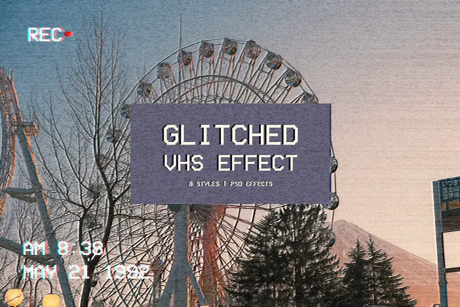 Glitched VHS-Effekt -