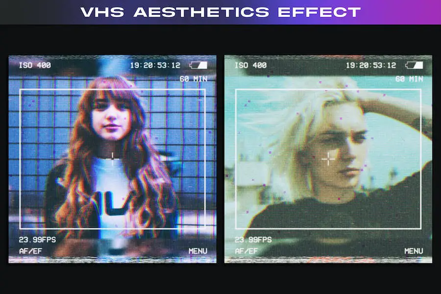 Ästhetischer VHS-Effekt -