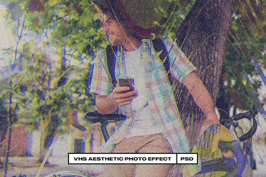 Effet photo esthétique VHS -