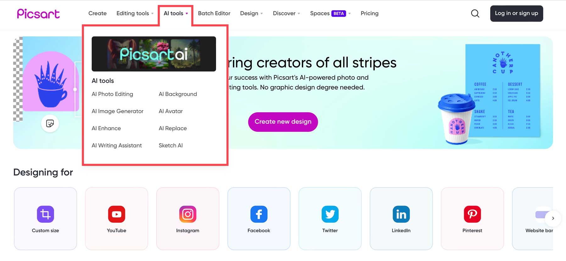 Picsart AI araçları