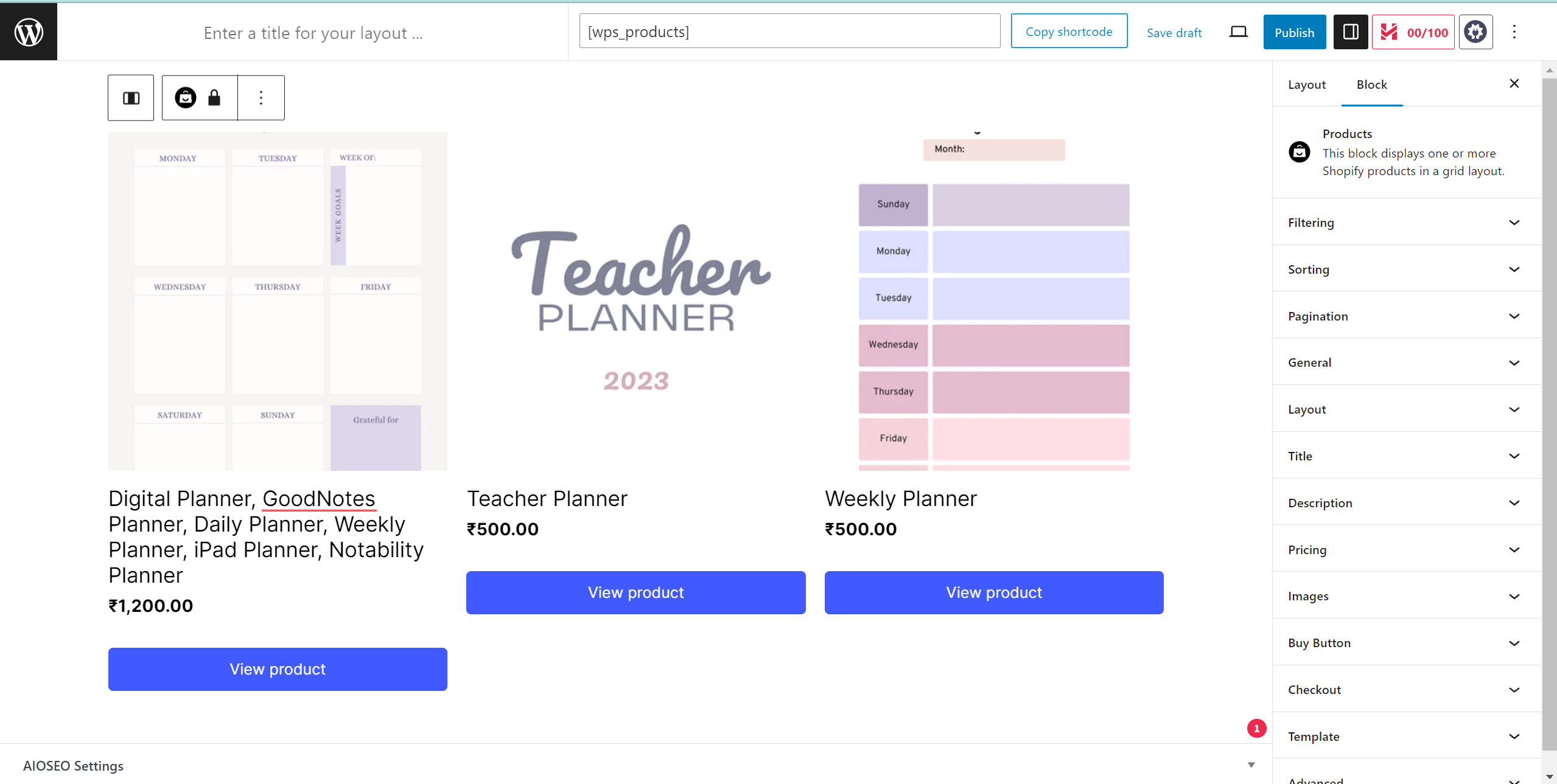 Tutoriel ShopWP Layout Builder