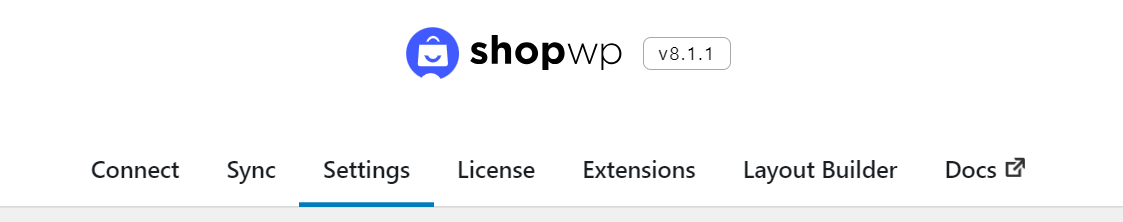 إعدادات منشئ تخطيط ShopWP