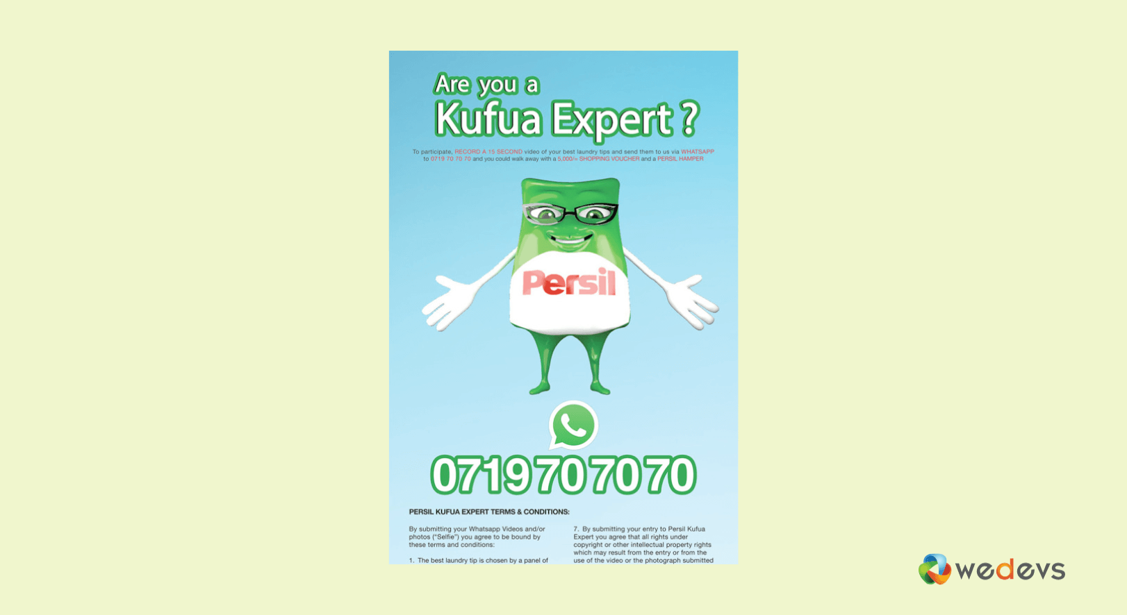 Campagne d'experts par Persil Kufua