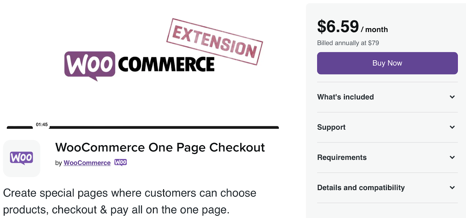 WooCommerce Tek Sayfa Ödeme gibi bir eklenti kullanarak tek sayfalık ödeme deneyimiyle alışveriş deneyimini basitleştirin.