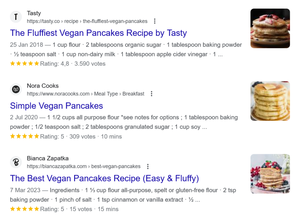 Rich Snippets im Serps-Beispiel