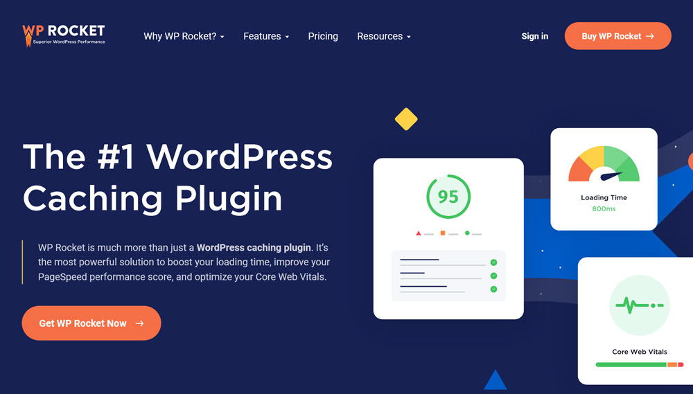 Плагин кэширования WordPress для wp Rocket