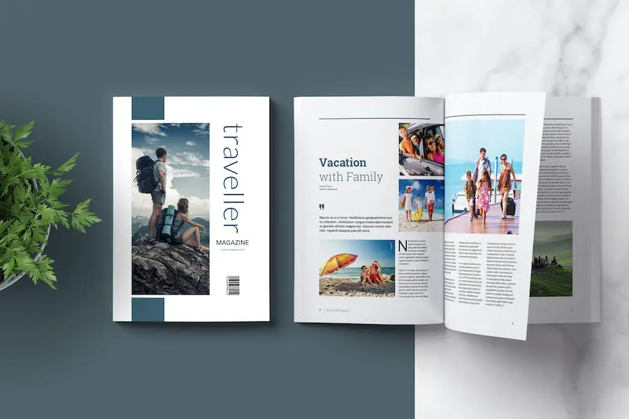 Plantilla de revista Indesign -