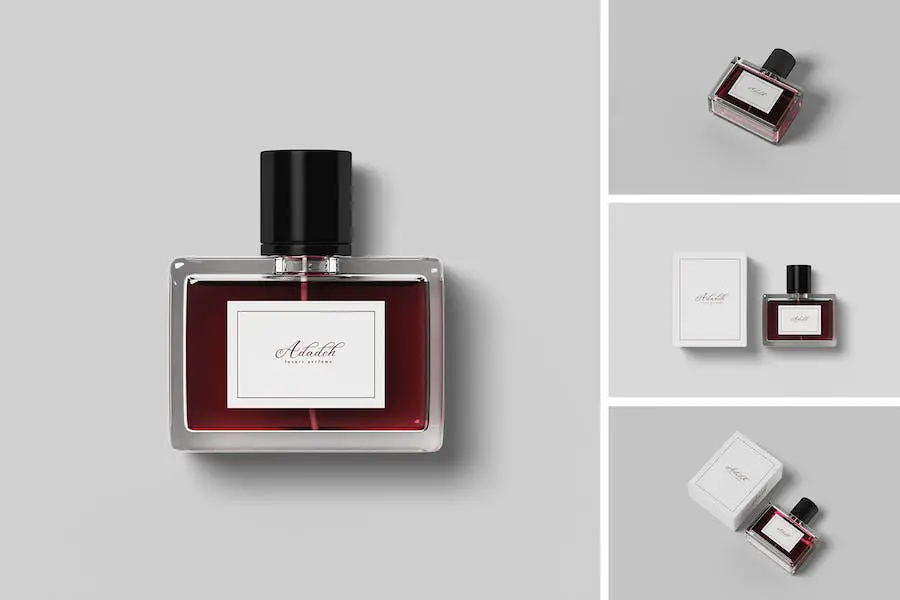 Modelli di mockup di profumo -