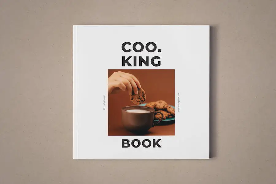 Plantilla de libro de cocina -