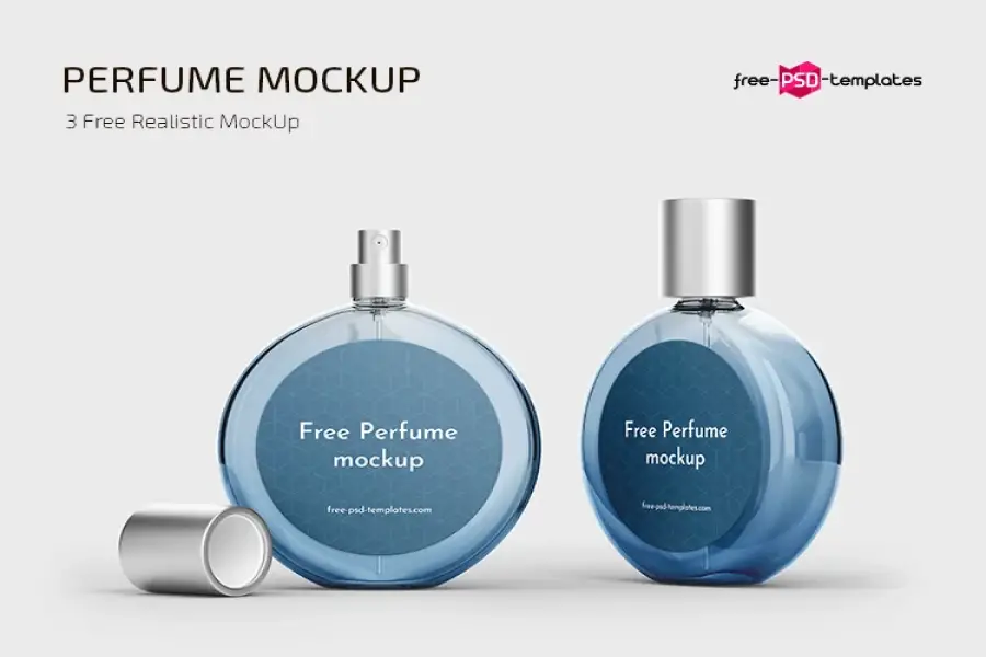 MODELO DE MOCKUP DE PERFUME GRATUITO EM PSD -