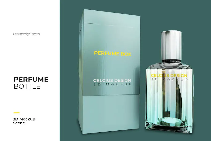 Sticla de parfum Mock Up -