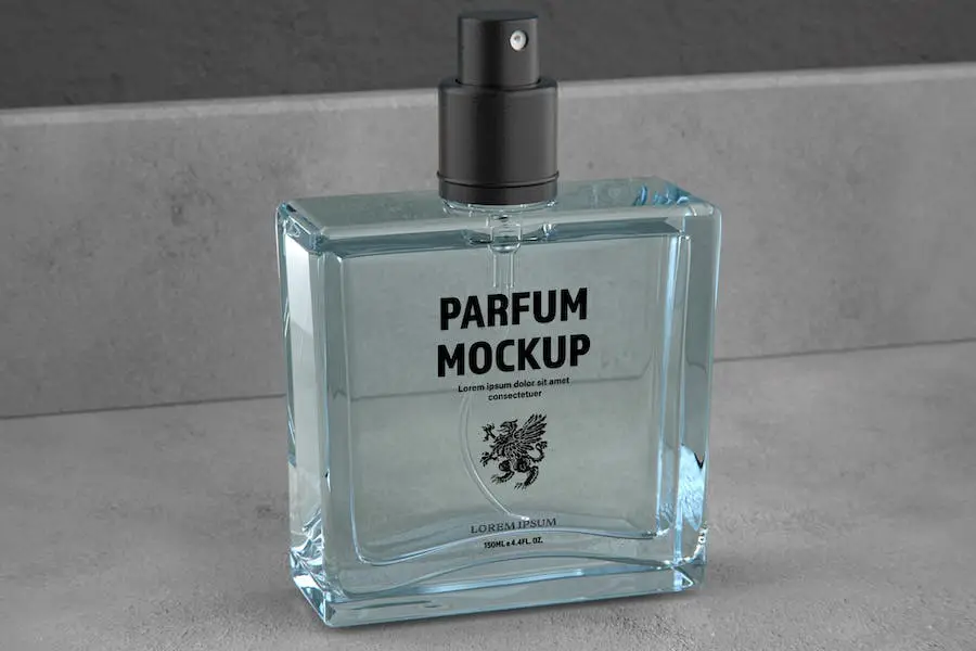 Maquete de frasco de perfume -