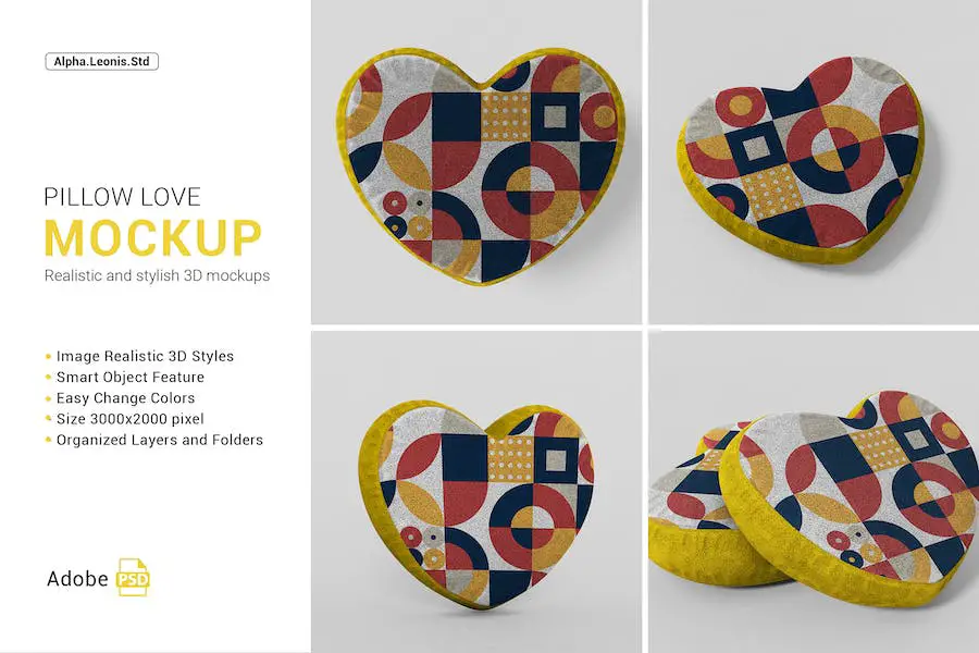 Bantal Cinta Mockup -