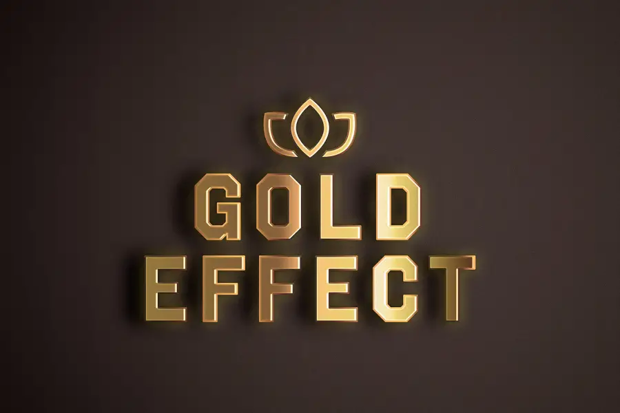 Goldtexteffekt -