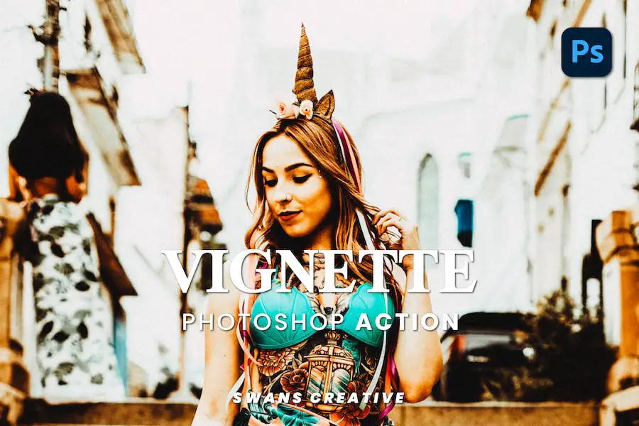 Vignette Photoshop-Aktion -