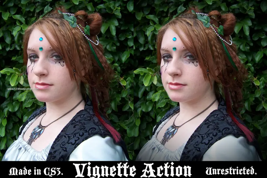 Photoshop-Aktion mit Vignetteneffekt -