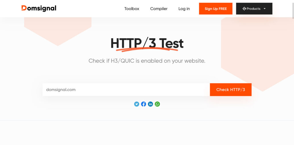 test http3 di domsignal