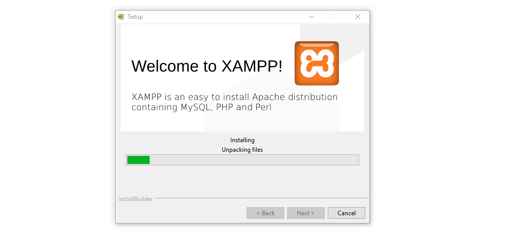 Elija dónde configurar XAMPP y en qué idioma.