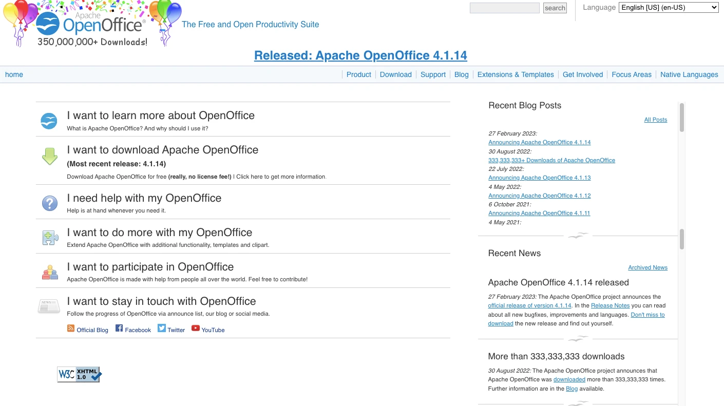 Apache OpenOffice — это альтернатива Microsoft Office с открытым исходным кодом.