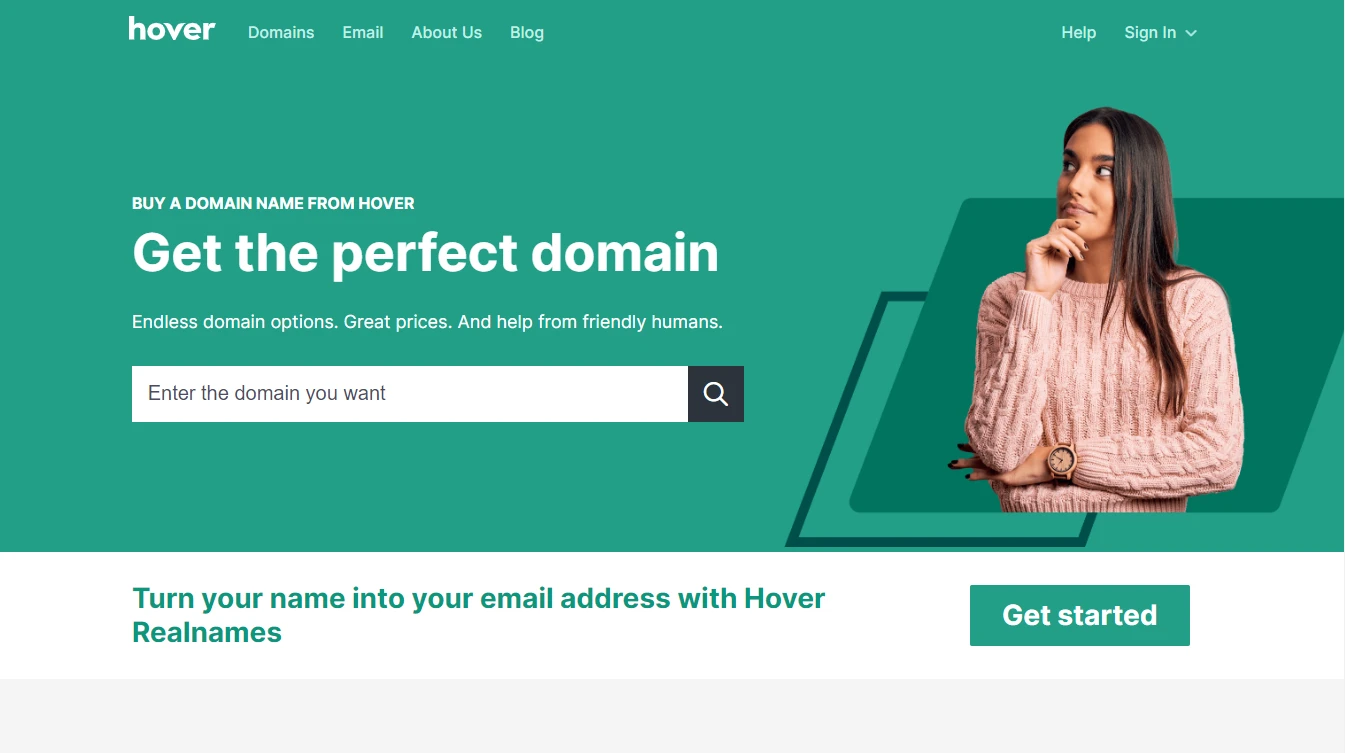 Hover se encuentra entre los mejores registradores de dominios.