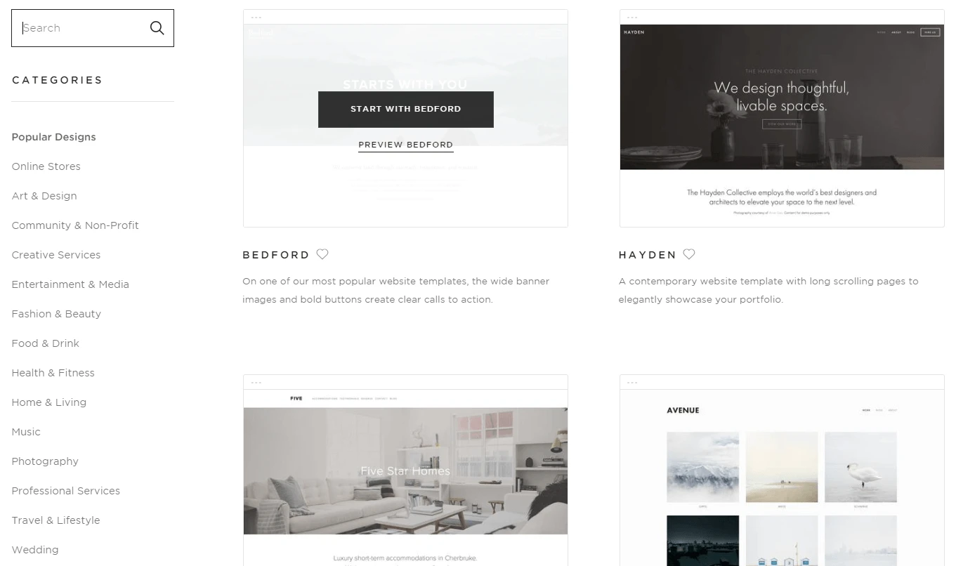 Squarespace podría ser el mejor creador de sitios web para ti.