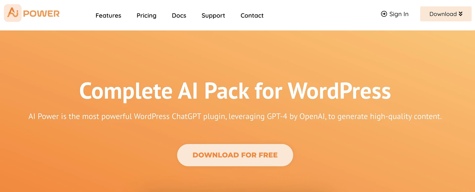 AI Power è un altro dei migliori plugin per chatbot AI di WordPress.