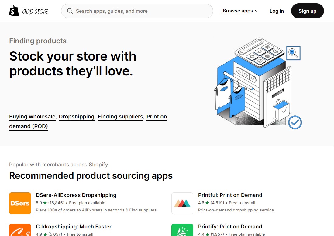 App Store di Shopify