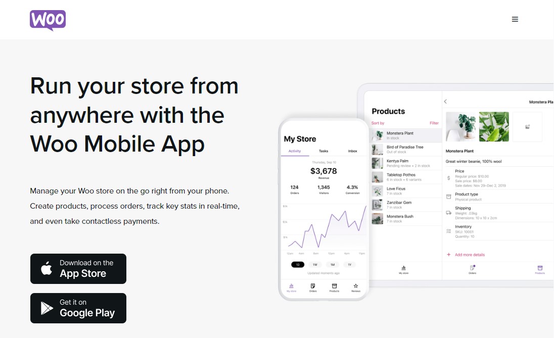 Applicazione mobile WooCommerce