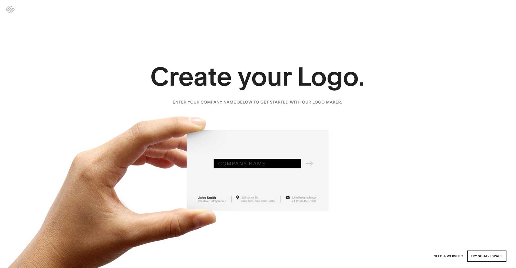 Creator de logo-uri Squarespace