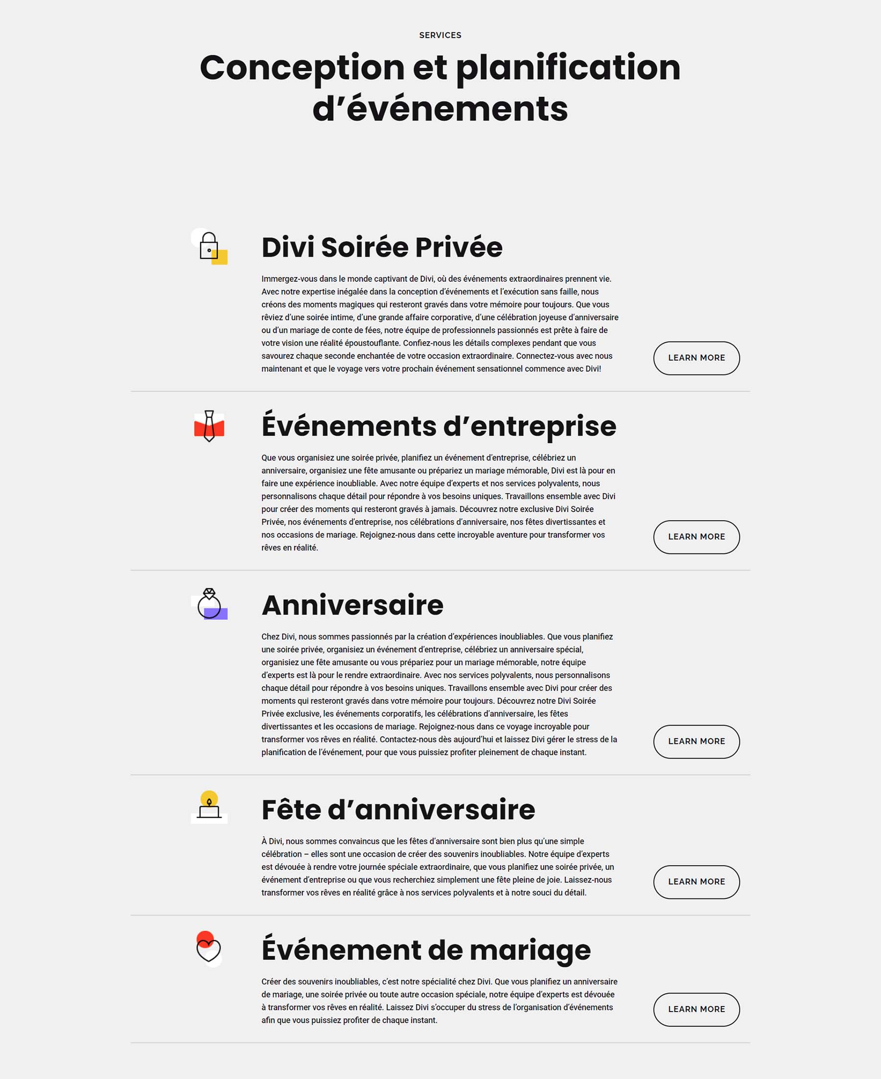 Corps et titres traduits avec Divi AI