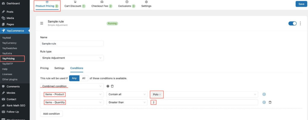 Condição combinada