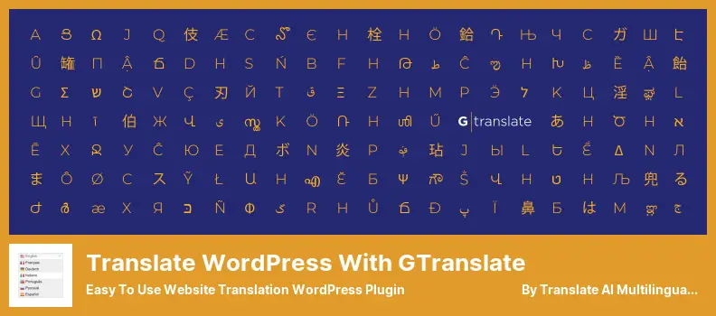 แปล WordPress ด้วยปลั๊กอิน GTranslate - ปลั๊กอิน WordPress แปลเว็บไซต์ใช้งานง่าย