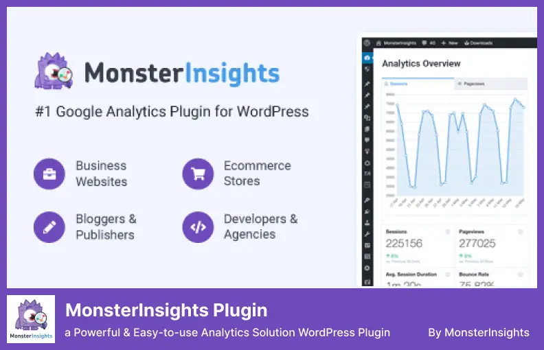 Plugin MonsterInsights - o soluție de analiză puternică și ușor de utilizat Plugin WordPress