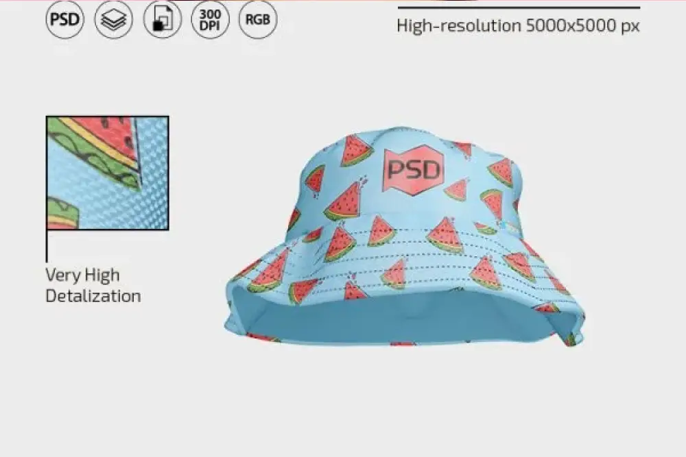 نموذج قبعة دلو PSD مجاني -