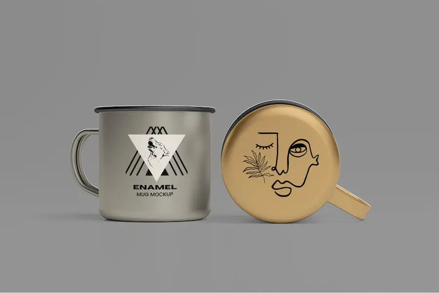 Maket Mug Enamel -