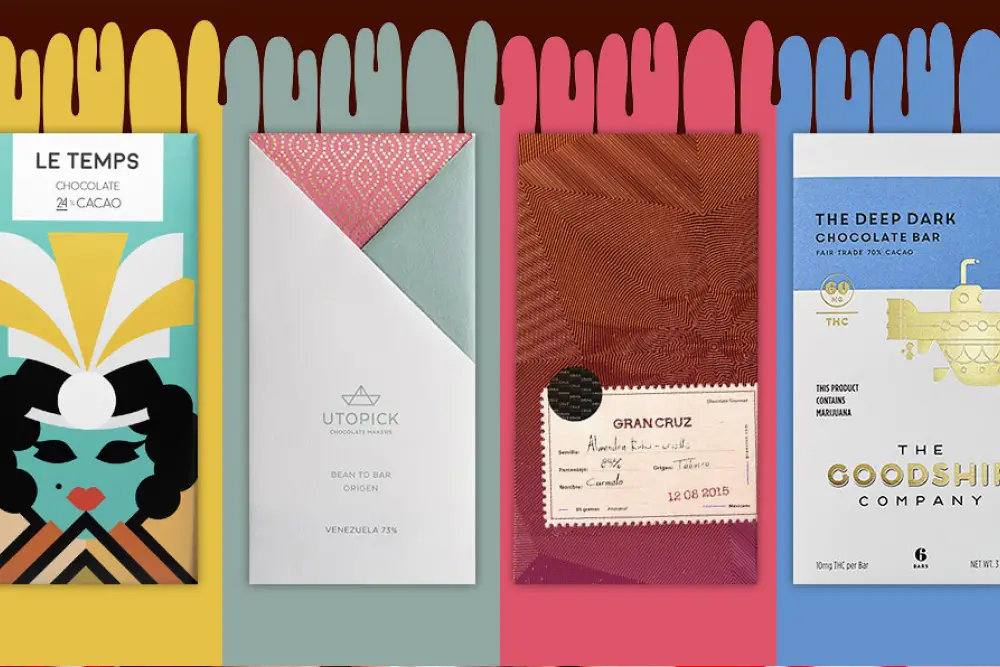 MOCKUPS DE EMBALAGEM DE CHOCOLATE GRATUITOS EM PSD -