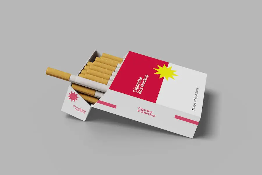 Maqueta de caja de cigarrillos -