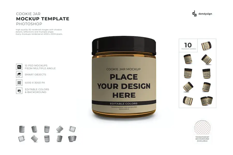 Cookie-Jar-Mockup-Vorlagen-Set –