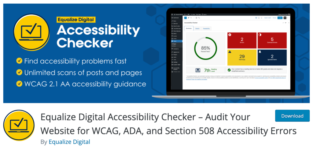 Accessibility Checker – WordPress-Plugin für Barrierefreiheit