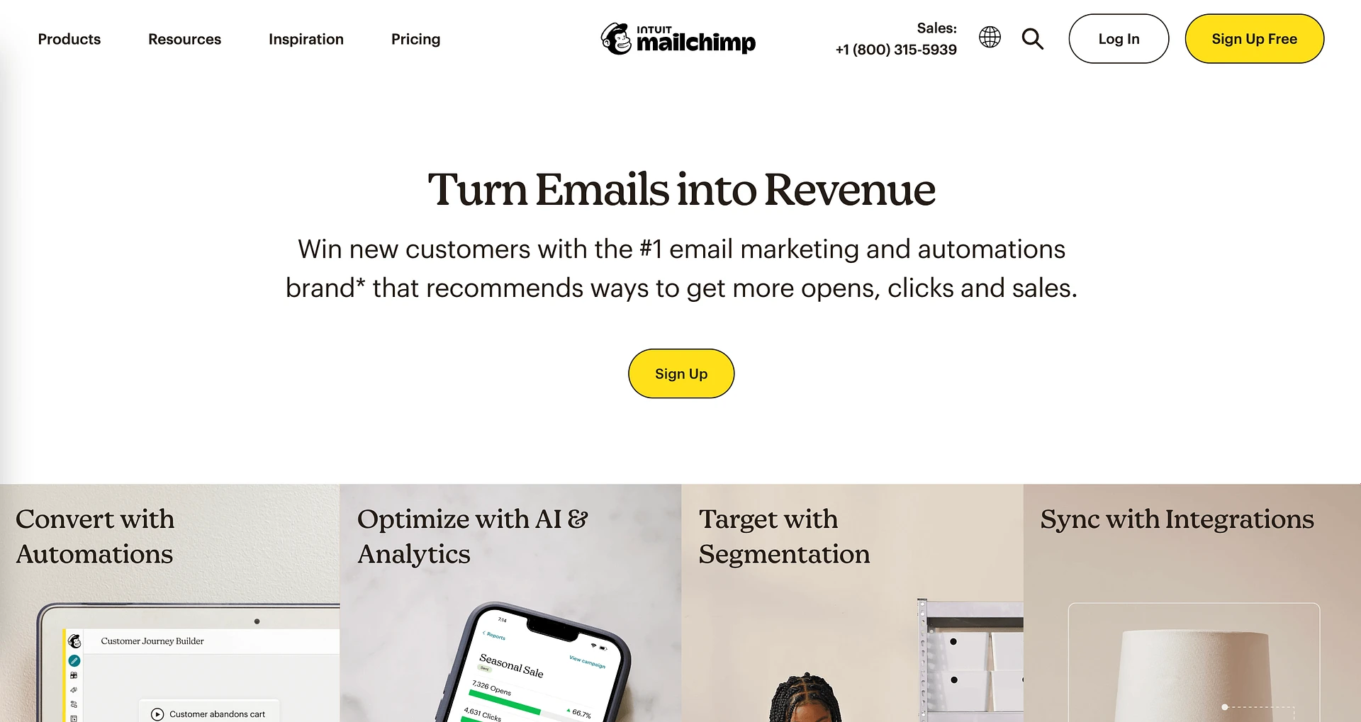 Serviços gratuitos de marketing por e-mail Mailchimp